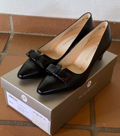 Peter Kaiser Echtleder Pumps, Schwarz,Grösse 40.5, Top!