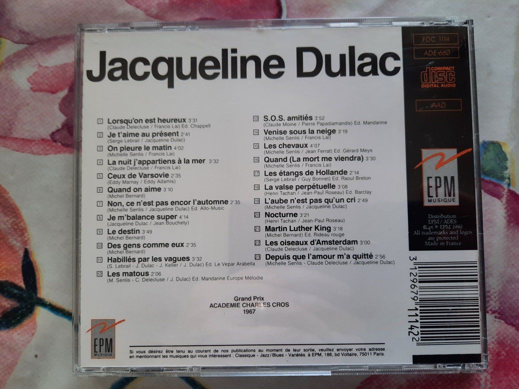 CDs: CD Jacqueline Dulac - Pure Laine – D'occasion à Pully par bro_n52j 1
