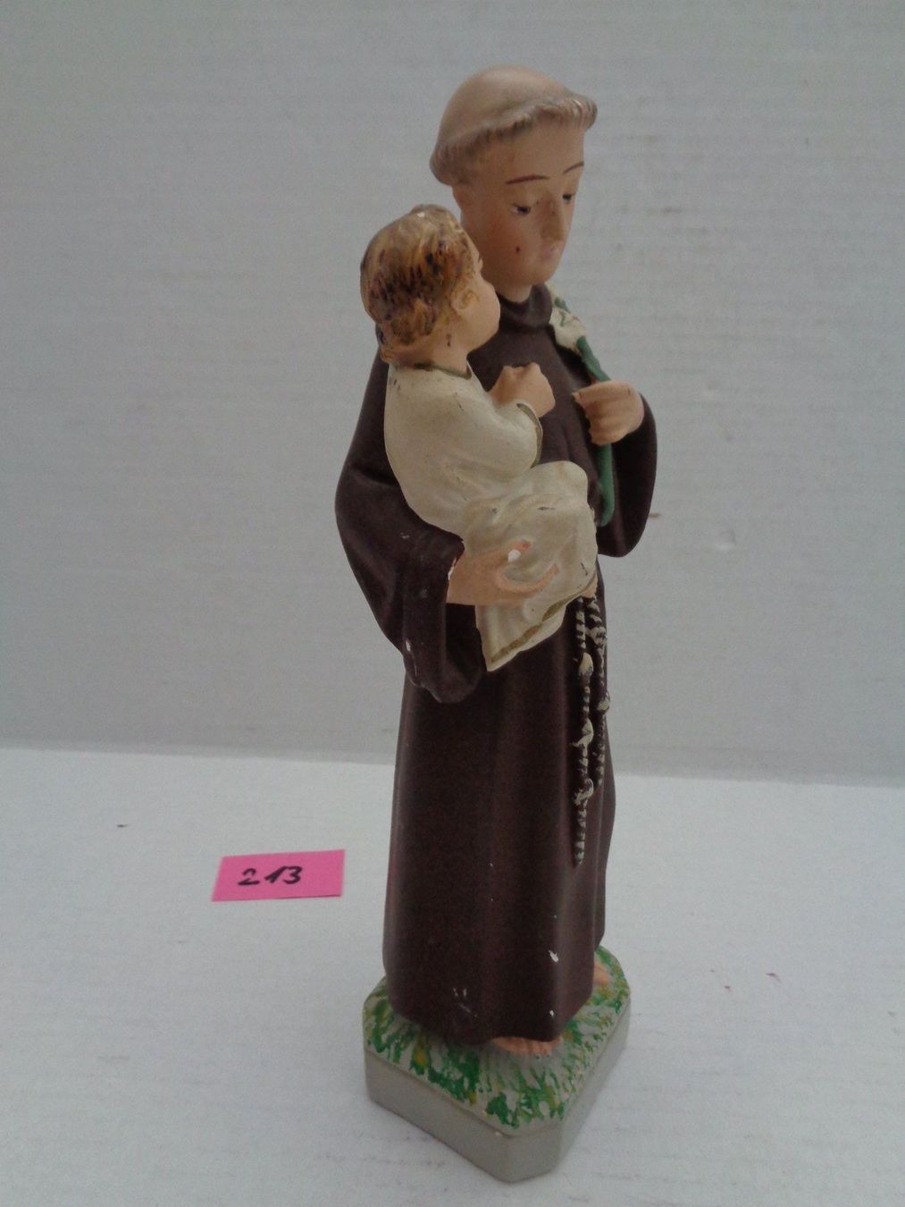 Sculture & Statue: Gipsfigur Antonius mit Kind handbemalt – Usato da Chur venduto da omonia 1