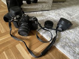 Kamera Asahi Pentax ES 2 II mit objektiv und Teleplus