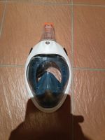 Schnorchelmaske SUBEA weiss/blau