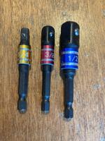 Adapter 1/4" für 1/4" 3/8" und 1/2" Sechskant NEU