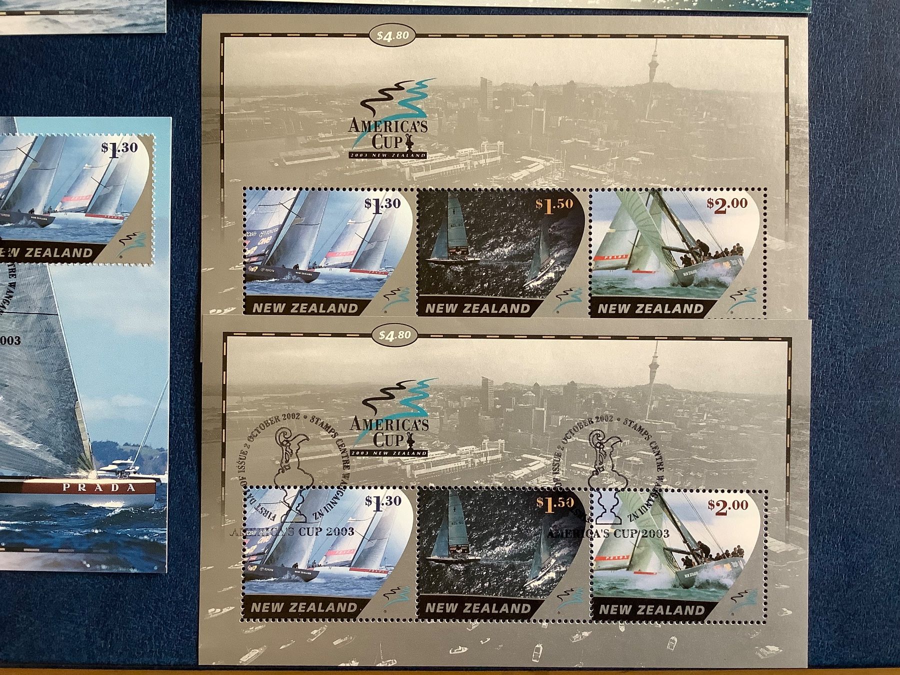 Tutti i francobolli: 2002 Neuseeland- America's Cup FDC - Blocks - Maximumkarten – Nuovo (secondo la descrizione) da Liestal venduto da Skunk02 4