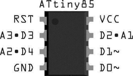 Componenti elettronici: ATTINY85-20PU MicroController IC – Nuovo (secondo la descrizione) da Riehen venduto da GrauerBaer55 1