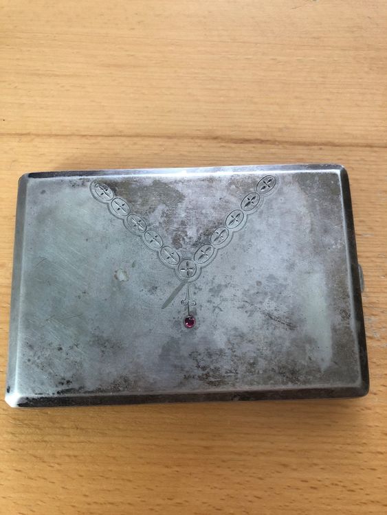 Wisebom Zigarettenetui Metall - 2 Stück Schwarz/Silber Für 40 Zigaretten