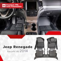 5D Premium Auto Fussmatten für Jeep Renegade Baujahr ab 2014