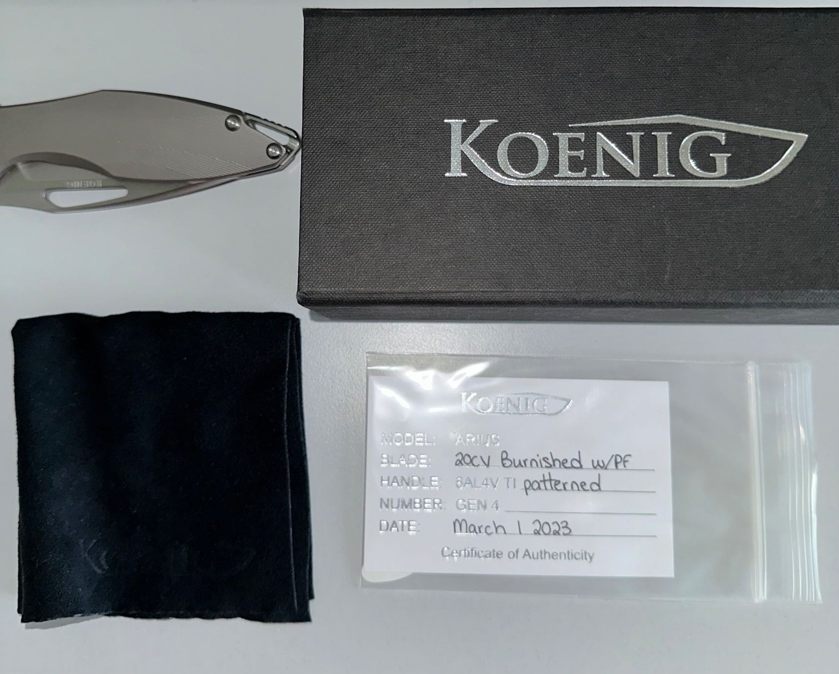 Coltelli tascabile: Koenig Arius – Nuovo (secondo la descrizione) da Würenlos venduto da YkY73 4
