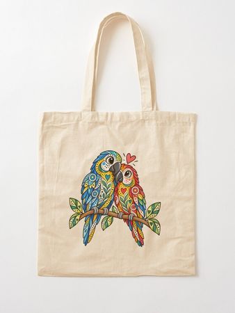 Stofftasche - Papagei - inkl. Versand