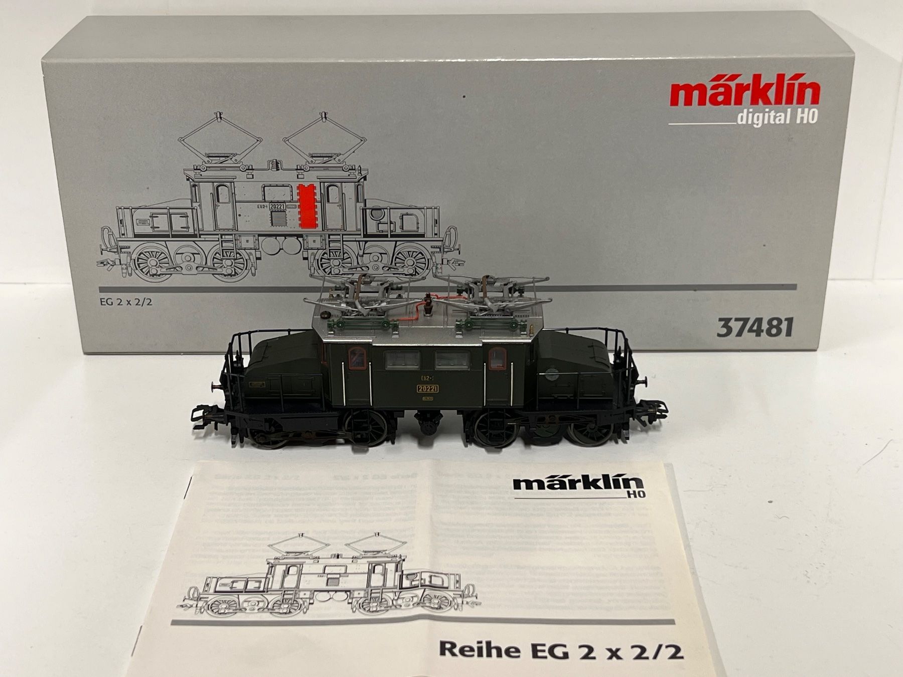 Märklin Modellini di ferrovie: Märklin 37481 EG 2 x 2/2 Bay.Sts.B. Digital – Nuovo (secondo la descrizione) da Neuenhof venduto da ludovicco