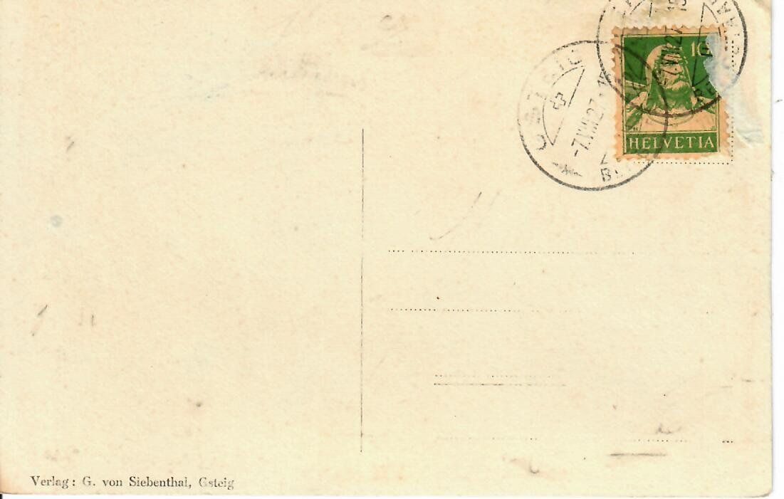Cartoline postali: Gstaad - Gsteig – Usato da Hochdorf venduto da Ziegel-16 1
