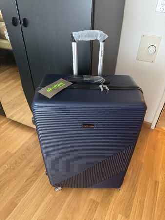 Skyflite Koffer dunkelblau Hartschale neuwertig