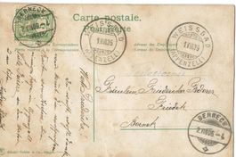 Vollstempel zentrisch, Berneck SG, Weissbad, 1906
