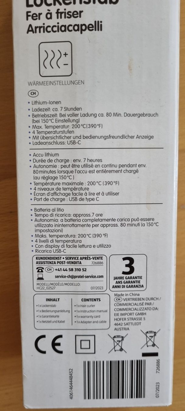 Piastre & Arricciacapelli: Akku Lockenstab – Nuovo (secondo la descrizione) da egliswil venduto da Maggy6 2
