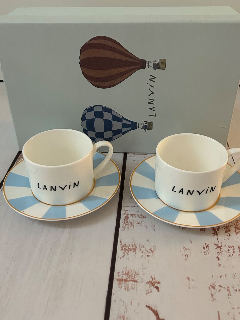 Set di piatti: LANVIN Espresso Tea Cup & Saucer Set 2 Pieces – Nuovo (secondo la descrizione) da Zürich venduto da Ferienan 3