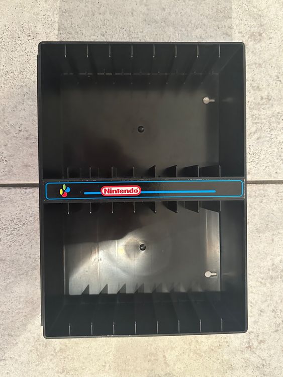 SNES 18 Spiele Vintage Organizer Rack Regal - Super Nintendo (Gebraucht ...