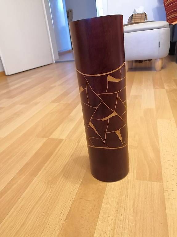Vasen & Gefässe: Schöne grosse Holzvase aus Thailand – Gebraucht aus Rothenburg von RaSab