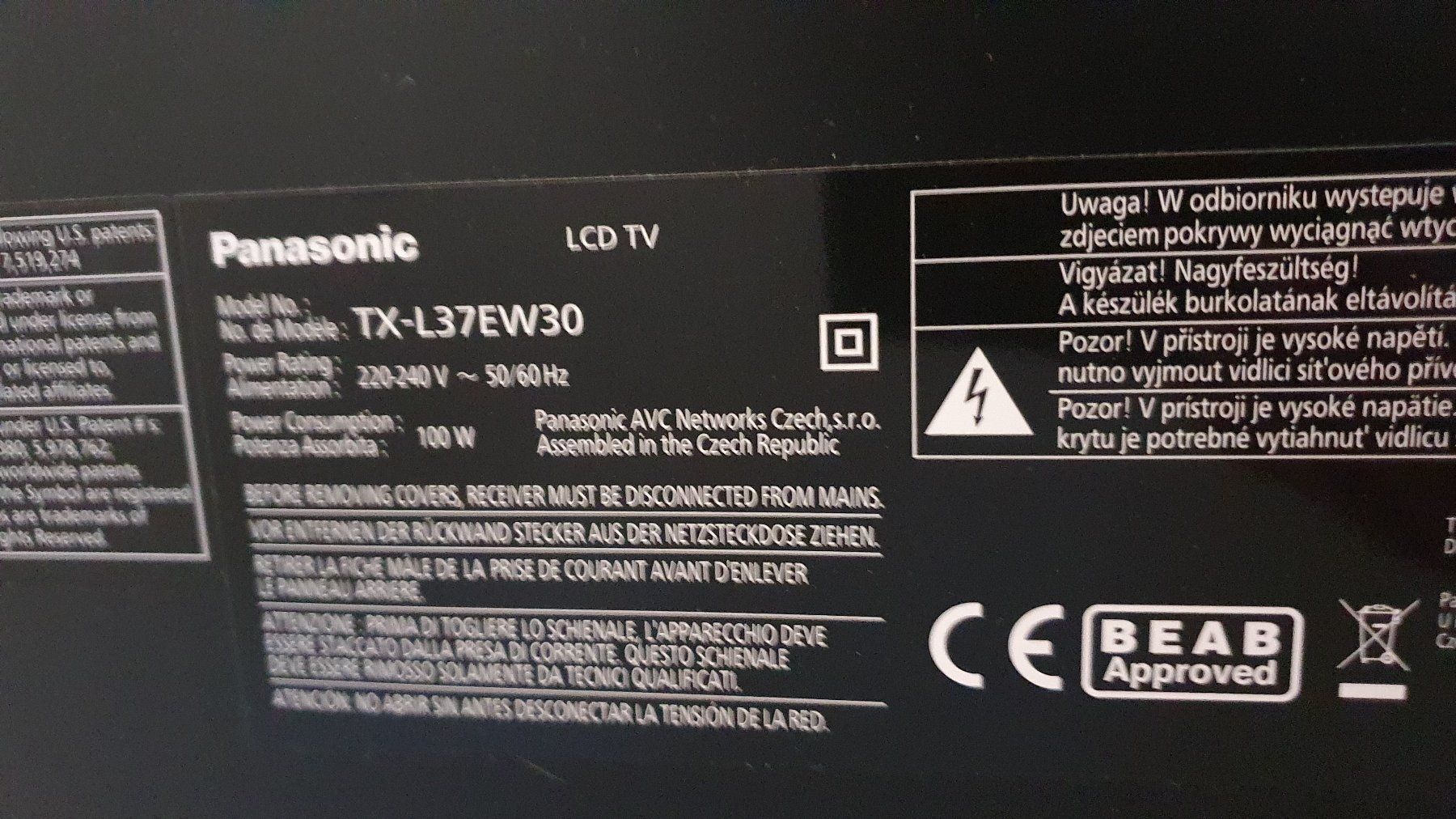 Panasonic Appareils TV: TV Panasonic 37 Zoll – D'occasion à Ittigen par Searay 1