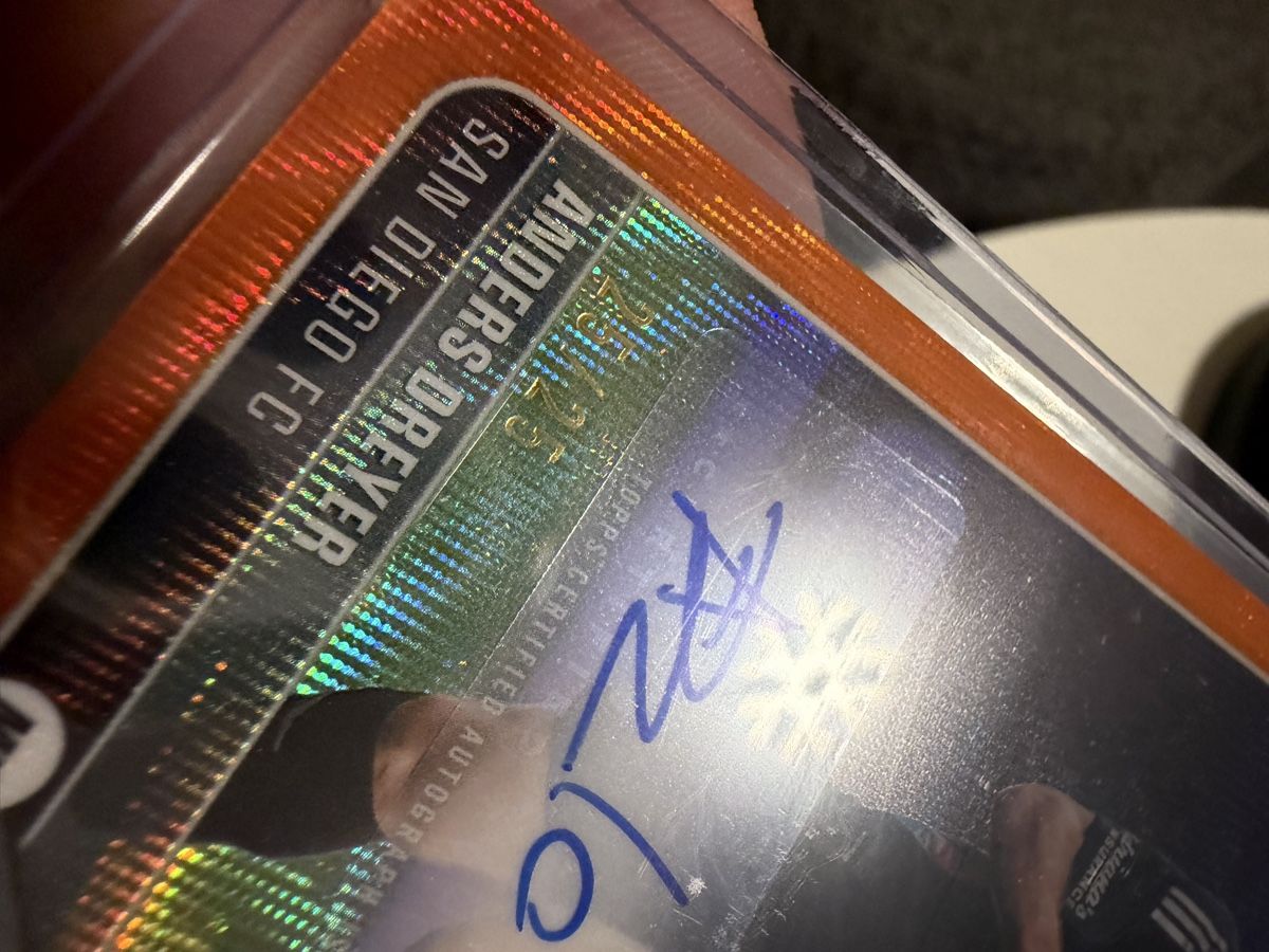 Topps Carte collezionabili: Anders Dreyer Topps Chrome auto 25/25 MLS – Usato da S. Antonino venduto da Mc2495 2