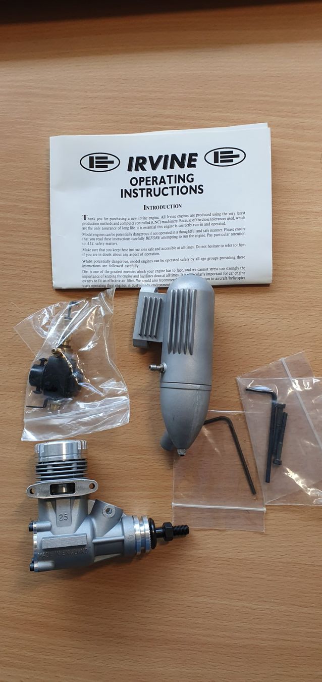 RC Modellbau: Modelmotor Irvine 25 ABC  R/C mit Schalldämpfer – Neu (gemäss Beschreibung) aus Grosswangen von heus 1