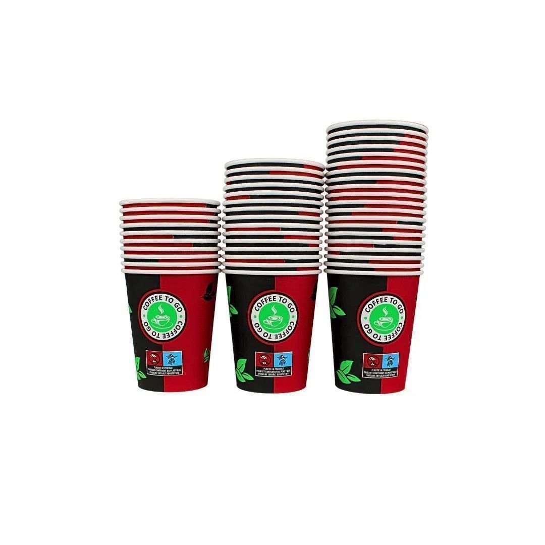 Tazze: 1000 Einweg Kaffeebecher 200ml / 8oz Schwarz/Rot – Nuovo e nell'imballaggio originale da Bülach venduto da StoreInShop.com 5