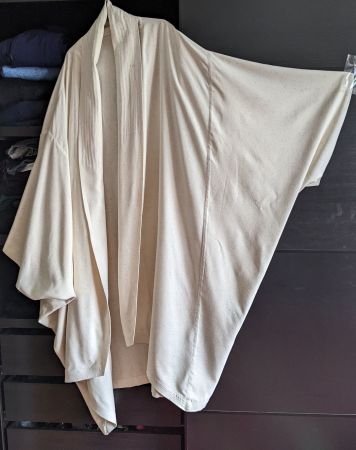 Exceptionnel manteau-kimono en soie, modèle unique, TU / XXL