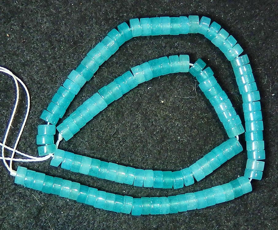 1 Strang natürliche,echte Apatit Rondellen Perlen 6 x 3 mm (Neu (gemäss ...