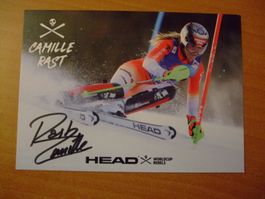 CAMILLE RAST(CH) SKISTAR  HANDSIGNIERT AK !