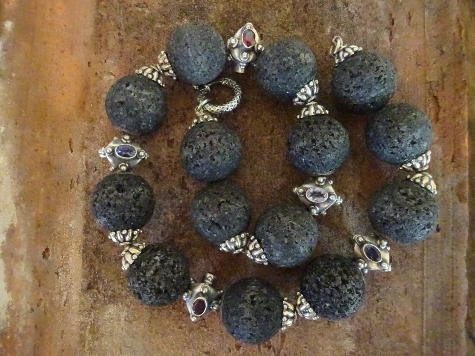 Ketten: Kette Lava Granat Amethyst / 925 S – Gebraucht aus Esslingen von FetteSchnecke 1