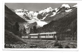 Berninabahn (GR) Nähe Alp Grüm - Morteratschgletscher - 1955