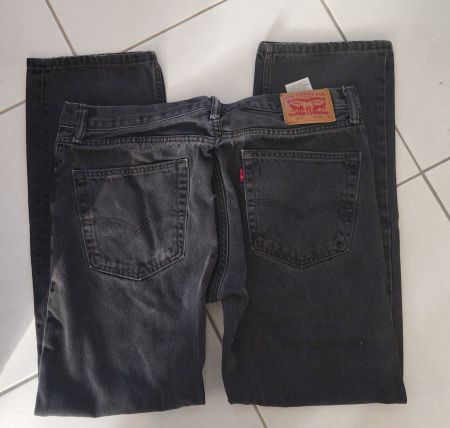 LEVI's 505 Jeans in schwarz W36 L32 - USA Import