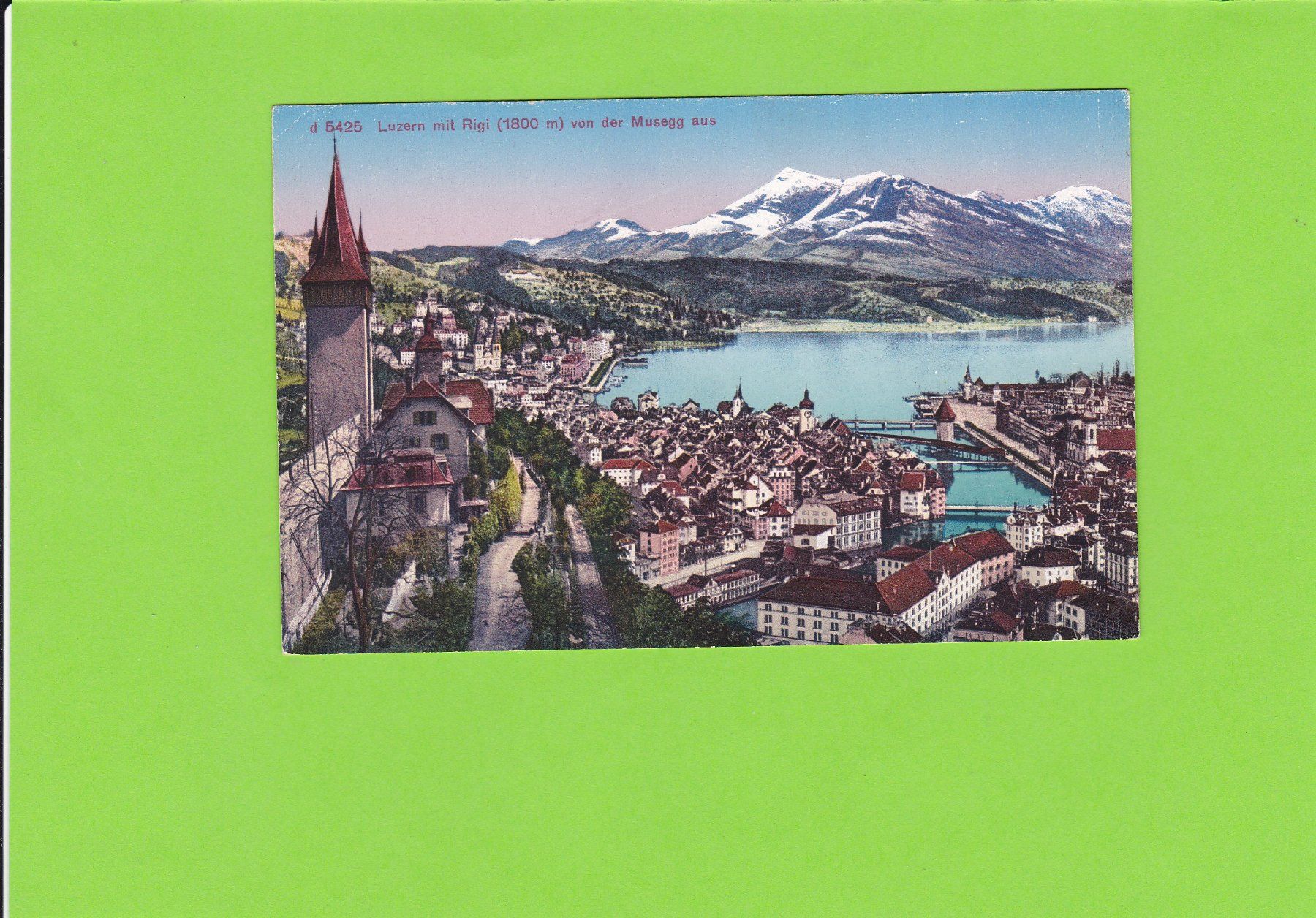 Cartoline postali: Luzern mit Rigi – Usato da St. Peterzell venduto da neckertal