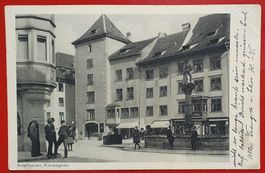 Schaffhausen 1926 -  Fronwagplatz, belebt