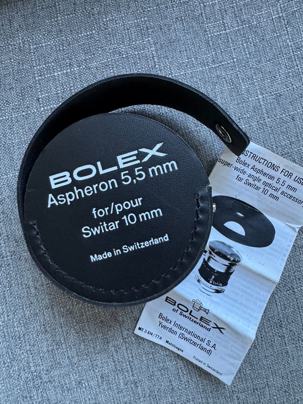 Convertitori: Bolex Aspheron 5,5mm for SWITAR 10mm – Usato da Oberrohrdorf venduto da ker_5h67