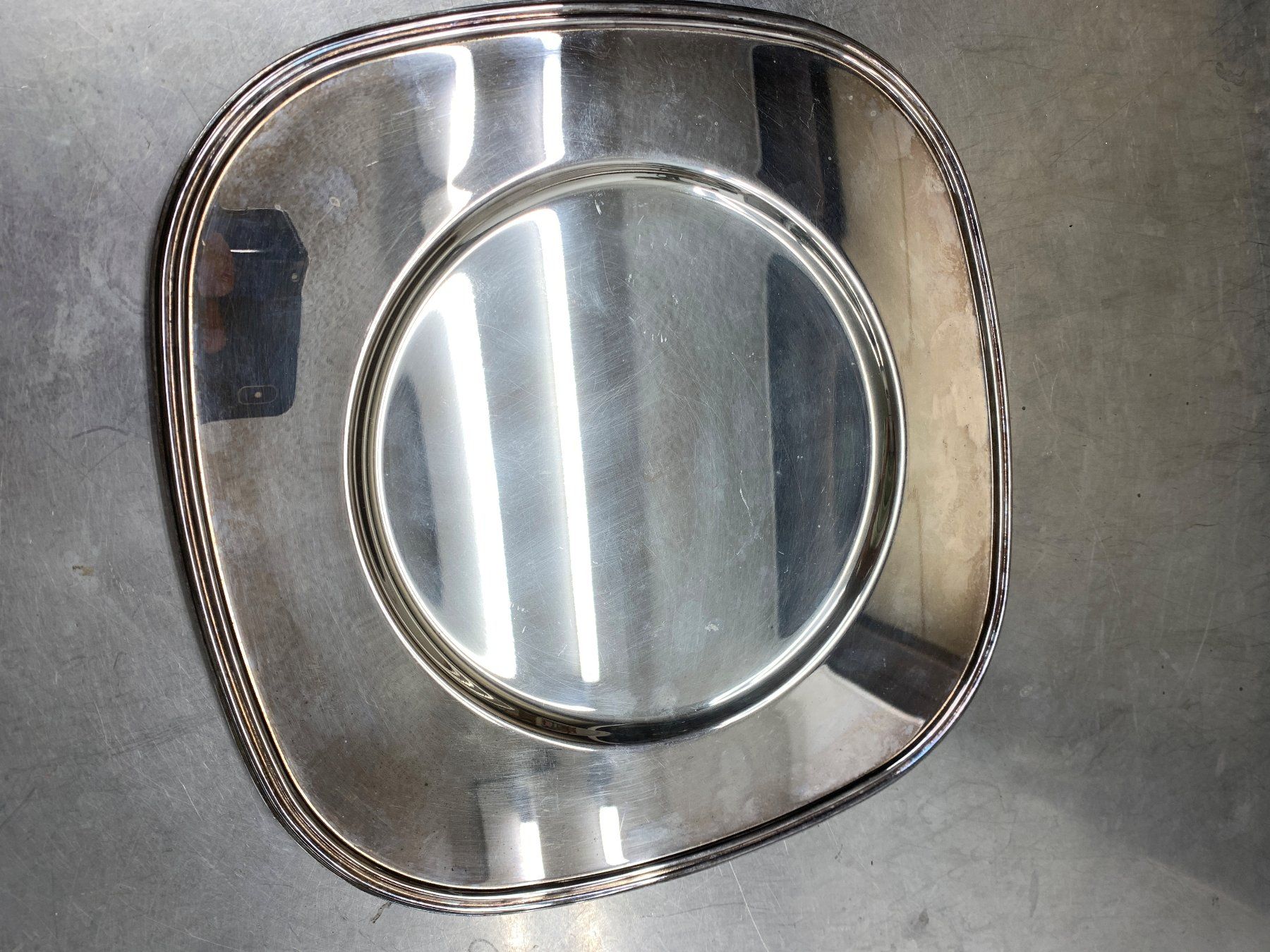 Piatti di portata: 3 Serviertablet silber oder versibert total 1.566kg – Usato da Rickenbach SZ venduto da Frickler 2