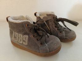 Geox Schuhe Gr 24 Kinder Braun mit Reissverschluss Herbst