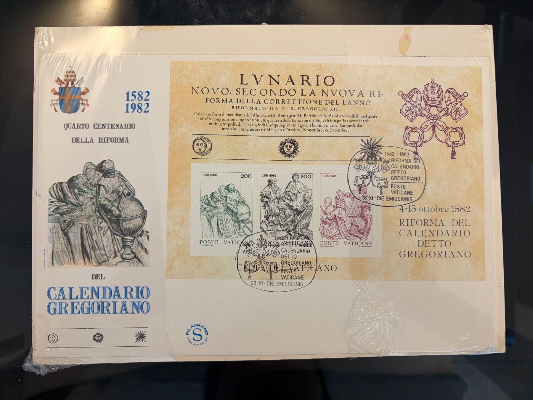 Alle Briefmarken: Quarto Centenario della Riforma Calendario Gregoriano – Gebraucht aus Oberbüren von mjt_xw5w