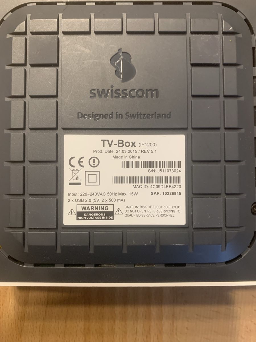 Ricevitori: TV box – Usato da Glattfelden venduto da Nusa800 1