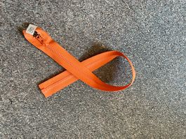 Reissverschluss orange teilbar 55 cm 55