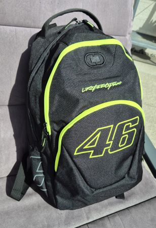 Sac à dos neuf, noir et jaune fluo