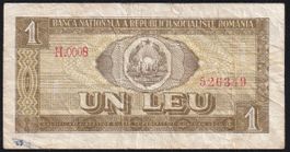 Rumänien 1 Leu 1966