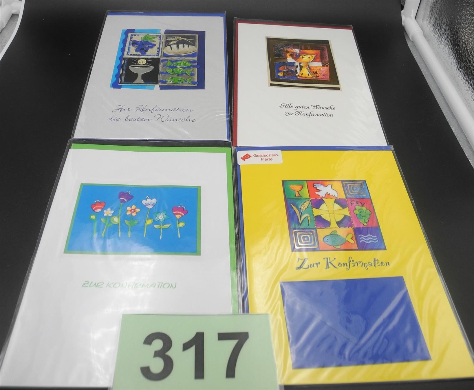 Cartoline: 4 Konfirmationskarten, Nr. 317 – Nuovo e nell'imballaggio originale da Kottwil venduto da Crazyrolf 1