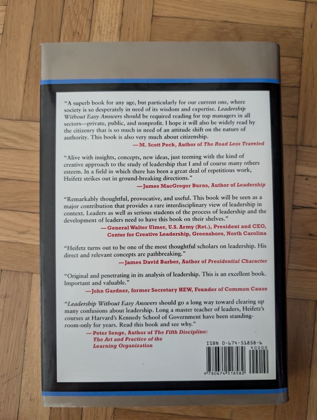 Libri: Leadership Without Easy Answers  – Nuovo (secondo la descrizione) da Zürich venduto da MAREIKE_PF 1