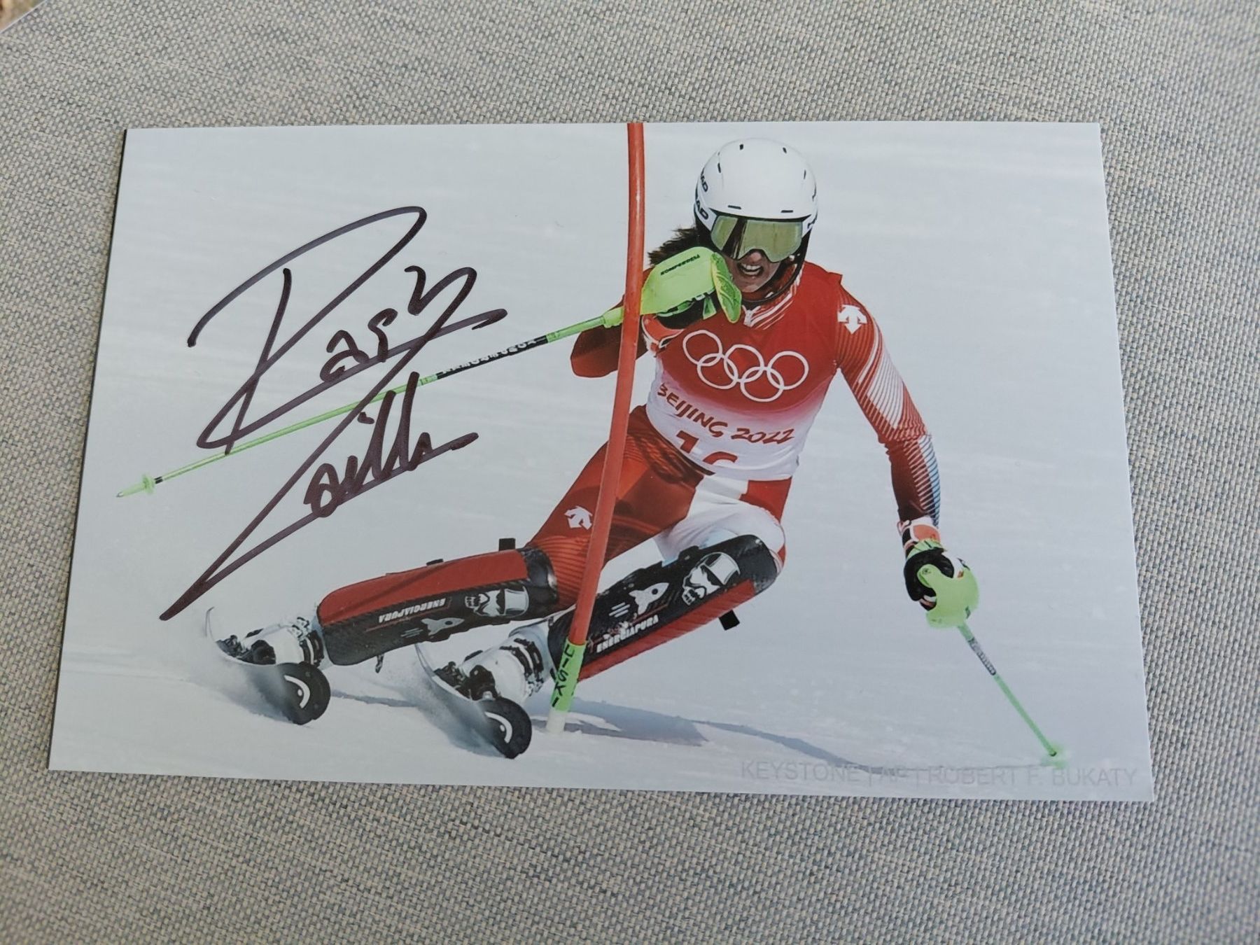 Autographes: Autogramm Camille Rast – D'occasion à Schmerikon par Olympia04