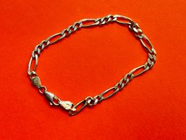 Silber Armband Figarokette (20cm)