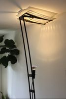 Design Stehlampe / Deckenfluter – Schwarz – Postmodern / 80e