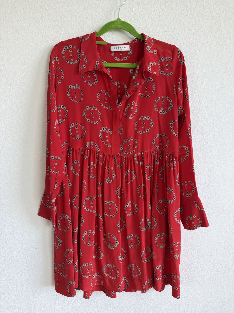 Sandro Vestiti: Robe en soie Sandro, taille 2 – Usato da Cressier FR venduto da Kvito4ka 3