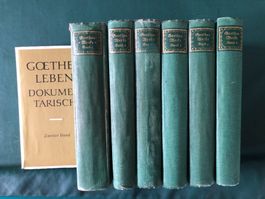 Goethes Werke in sechs Bänden + Goethes Leben Dokumentarisch