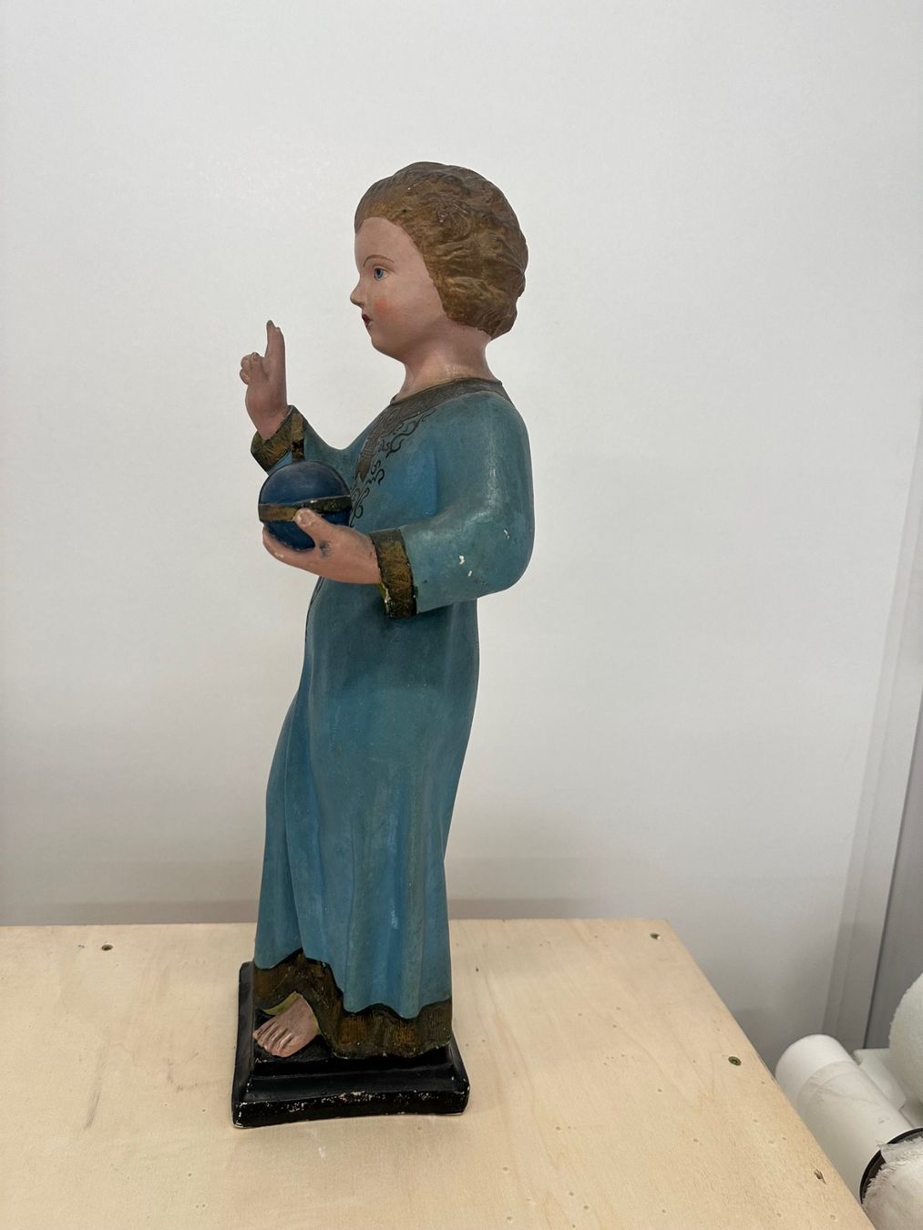 Statuette: Antike Heiligen Statue Christuskind – Usato da St. Gallen venduto da winona04 3