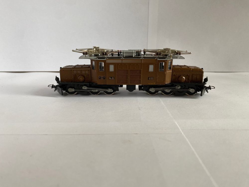Bemo Modelleisenbahnen: BEMO 1255 121 RhB Ge 6/61 411 – Neu (gemäss Beschreibung) aus Wettingen von Mobacram