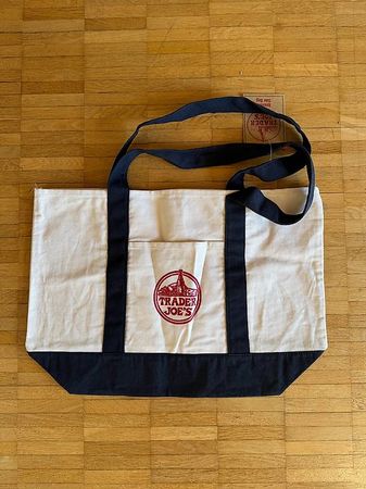 Trader Joes Tote / Tasche (blau & creme)
